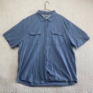 Sierra Designs Mens Outdoor Hiking Tech Short Sleeve Button Down Shirt Size XXL